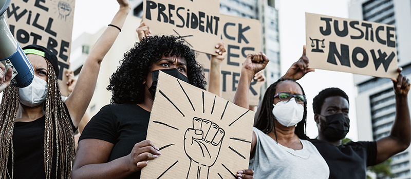 Call to Courage - Activists protest against racism and fighting for justice