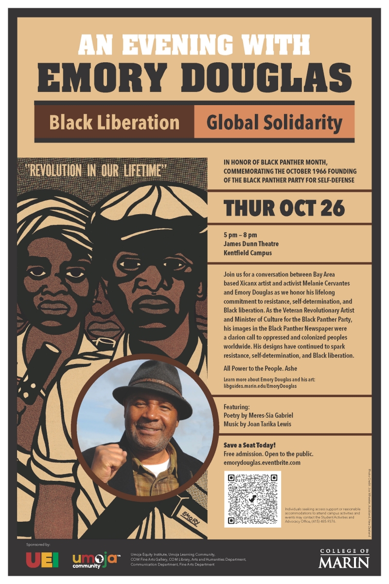 An Evening with Emory Douglas poster art