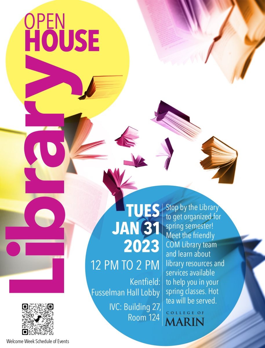 Library open house flyer design