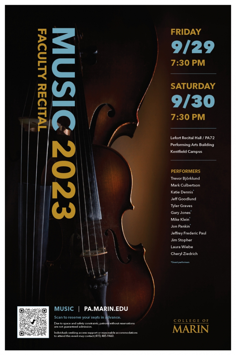 Music Faculty Recital poster