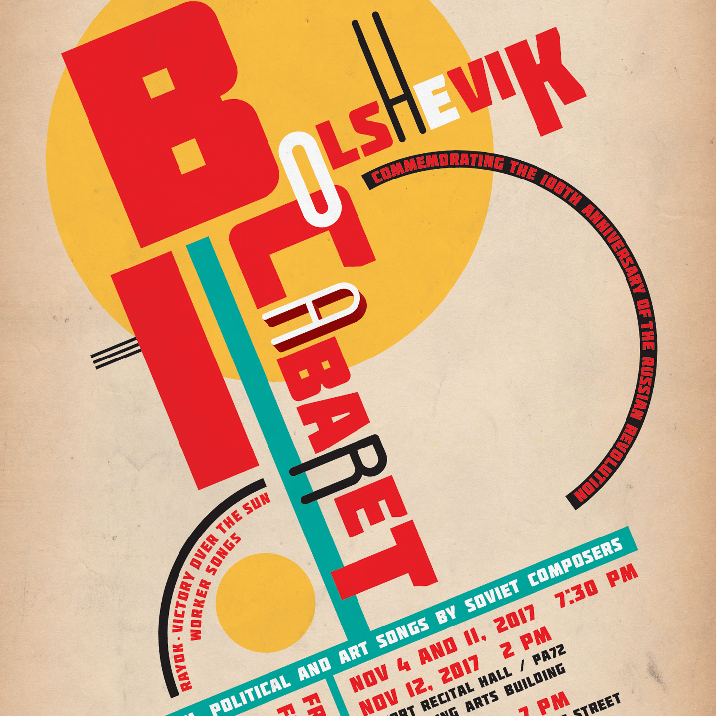 Bolshevik Cabaret poster