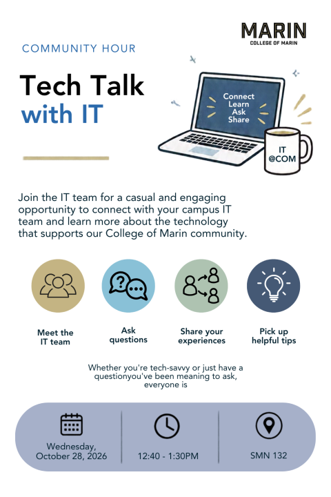 Tech Talk with IT flyer